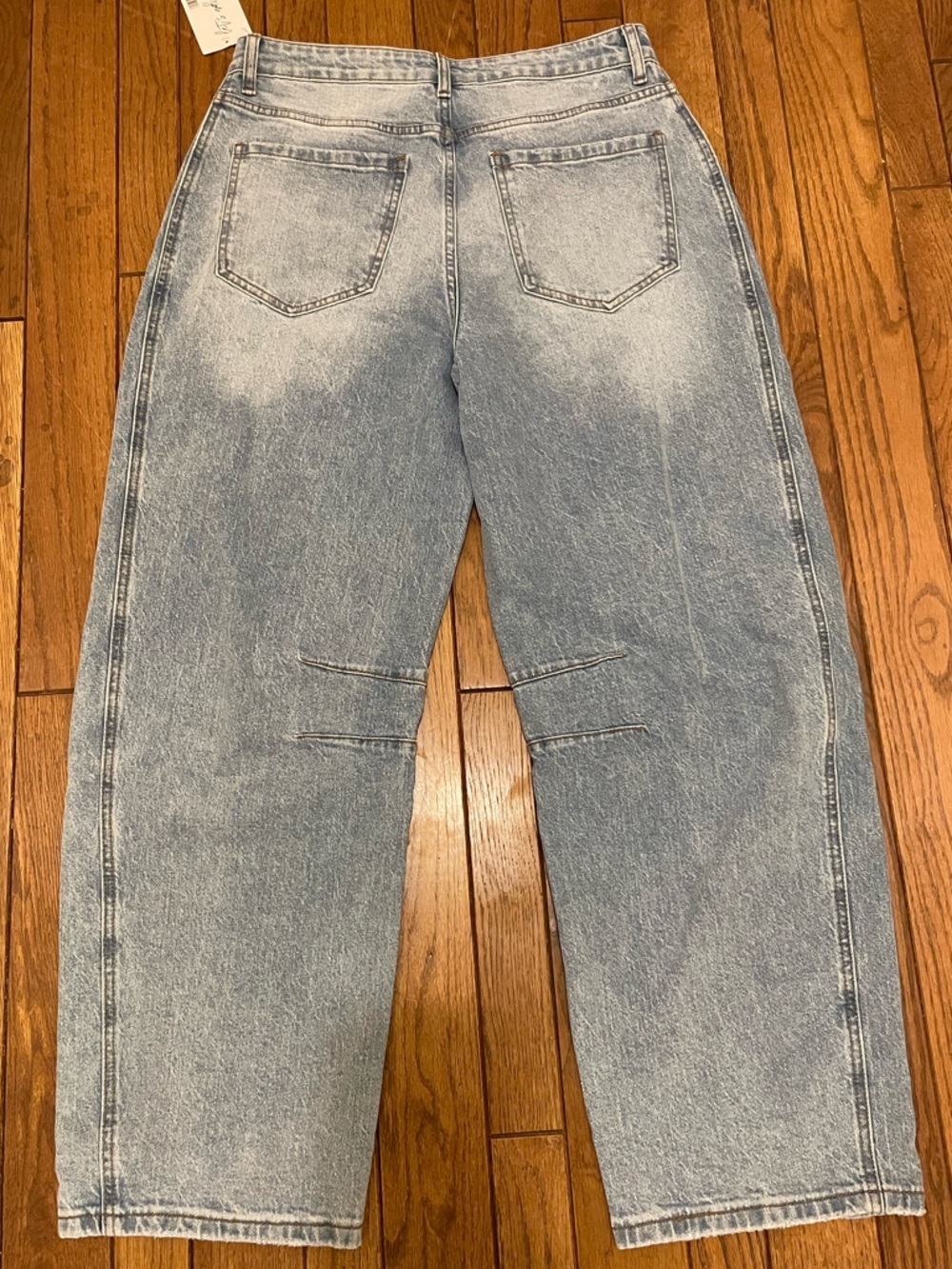 12th Tribe Muse Barrel Straight Leg High Rise Denim Jeans Size 31 - Picture 3 of 6